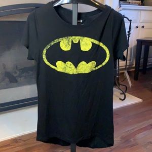Batman short sleeve black with yellow T-shirt L